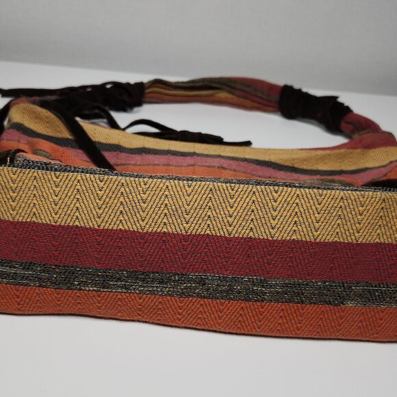 Boots N Bags Boho-Chic Striped Shoulder Bag - Picture 2 of 8